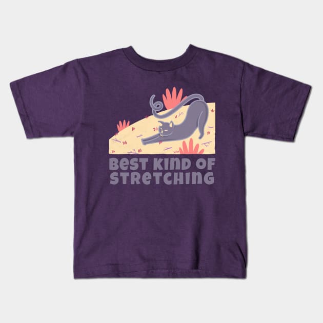 Best kind of stretching Kids T-Shirt by marta.mat3